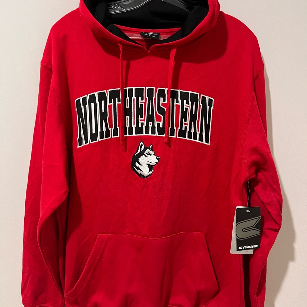 Colosseum Northeastern University Huskies Red Hoodie Men’s Large